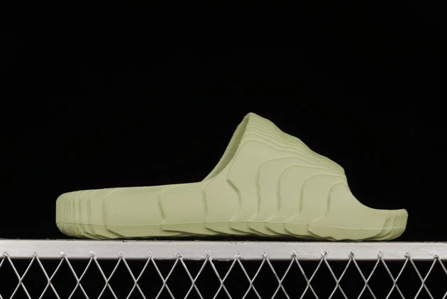 2022 Adidas Adilette 22 Slides Magic Lime Green GX6946 For Sale 4 2022 Adidas Adilette 22 Slides Magic Lime Green GX6946 For Sale - Image 2