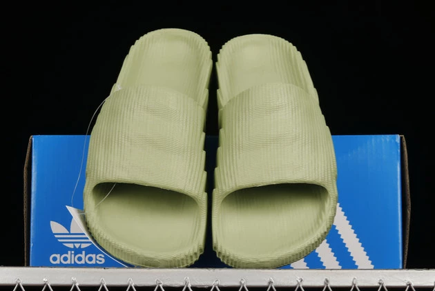 2022 Adidas Adilette 22 Slides Magic Lime Green GX6946 For Sale 3 2022 Adidas Adilette 22 Slides Magic Lime Green GX6946 For Sale
