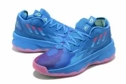 2022 Adidas Dame 8 "Battle Of The Bubble" Blue/Pink GY2770 -Cheap Adidas Sambarose Store 2022 adidas Dame 8 Battle Of The Bubble GY2770 For Sale 3