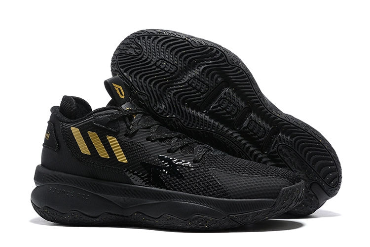 2022 Adidas Dame 8 Black Gold For Sale 3 2022 Adidas Dame 8 Black Gold For Sale - Image 2