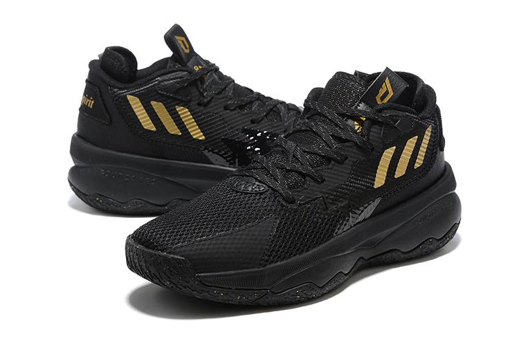 2022 Adidas Dame 8 Black Gold For Sale 5 2022 Adidas Dame 8 Black Gold For Sale - Image 4