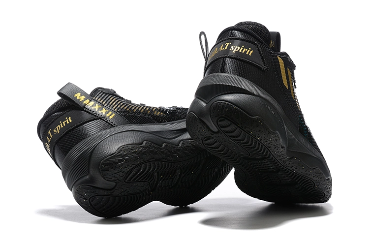 2022 Adidas Dame 8 Black Gold For Sale 6 2022 Adidas Dame 8 Black Gold For Sale - Image 5