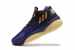 2022 Adidas Dame 8 Purple/Core Black-Yellow Shoes