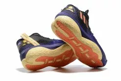 2022 Adidas Dame 8 Purple/Core Black-Yellow Shoes -Cheap Adidas Sambarose Store 2022 adidas Dame 8 Purple Core Black Yellow Shoes For Sale 4