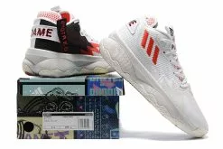 2022 Adidas Dame 8 Shoes White Red Black For Sale -Cheap Adidas Sambarose Store 2022 adidas Dame 8 Shoes White Red Black For Sale 5