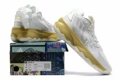 2022 Adidas Dame 8 White/Metallic Gold-Metallic Silver For Sale -Cheap Adidas Sambarose Store 2022 adidas Dame 8 White Gold Silver For Sale 4