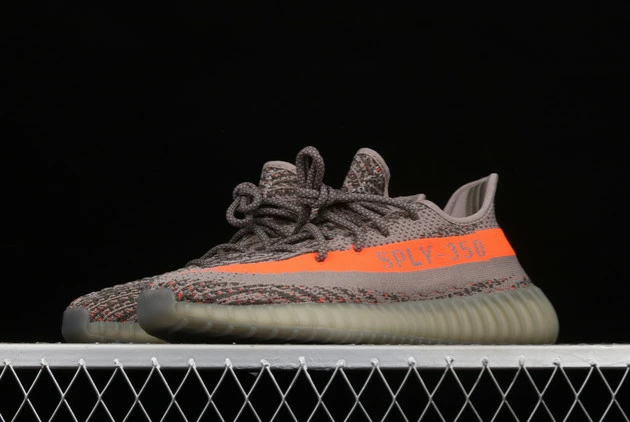 2023 Adidas Yeezy Boost 350 V2 Steeple Gray/Beluga/Solar Red BB1826 Shoes 5 2023 Adidas Yeezy Boost 350 V2 Steeple Gray/Beluga/Solar Red BB1826 Shoes - Image 3