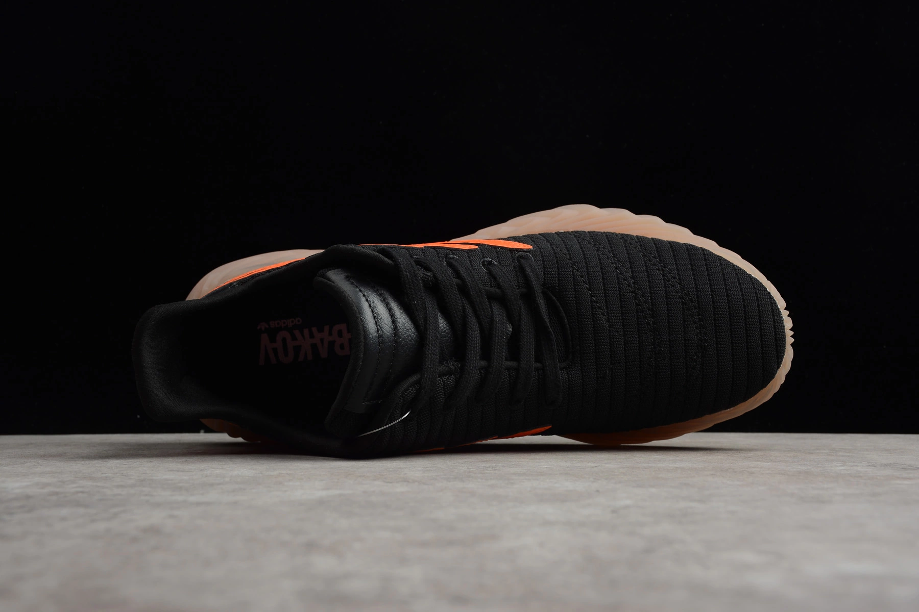 New Adidas Sobakov Black/Orange-Gum AQ1136 8 New Adidas Sobakov Black/Orange-Gum AQ1136 - Image 6