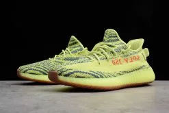 2018 Adidas Yeezy Boost 350 V2 Semi Frozen Yellow/Raw Steel/Red B37572 -Cheap Adidas Sambarose Store New adidas Yeezy Boost 350 V2 Semi Frozen Yellow Raw Steel Red 2