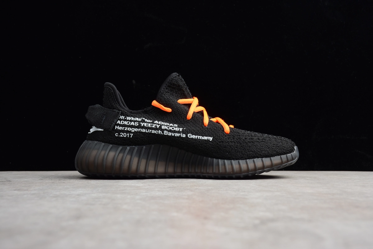 Virgil Abloh OFF-White X Adidas Yeezy Boost 350 V2 In Black Men's And Women's Size 5 Virgil Abloh OFF-White X Adidas Yeezy Boost 350 V2 In Black Men's And Women's Size - Image 3