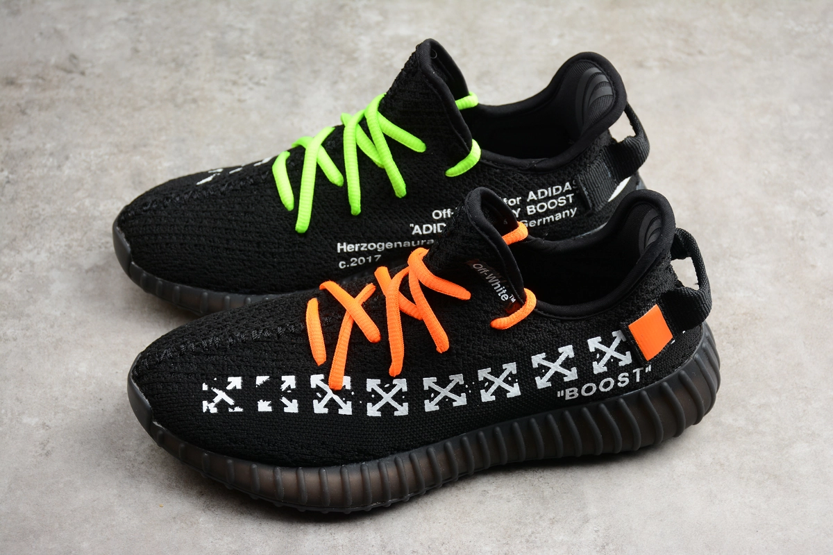Virgil Abloh OFF-White X Adidas Yeezy Boost 350 V2 In Black Men's And Women's Size 9 Virgil Abloh OFF-White X Adidas Yeezy Boost 350 V2 In Black Men's And Women's Size - Image 7