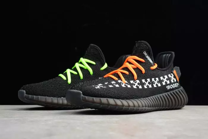 Virgil Abloh OFF-White X Adidas Yeezy Boost 350 V2 In Black Men's And Women's Size 3 Virgil Abloh OFF-White X Adidas Yeezy Boost 350 V2 In Black Men's And Women's Size